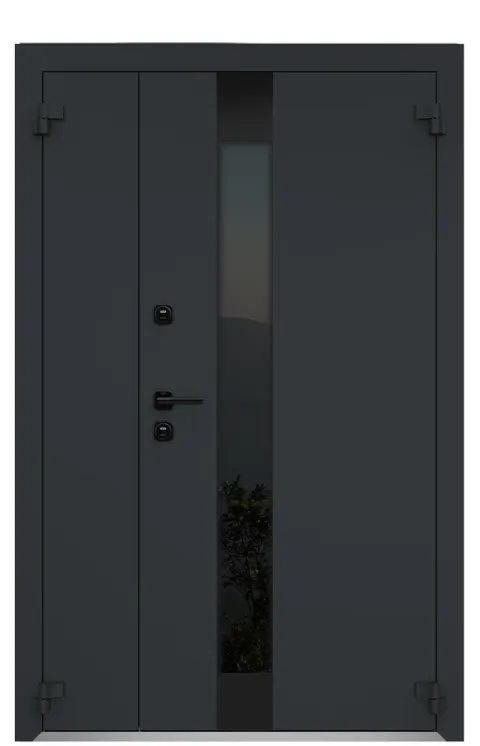 Входная дверь Металюкс AG6010 (black) (1250*2050)