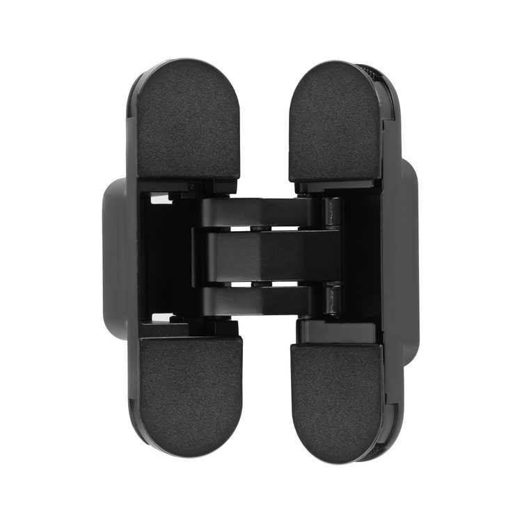 Петля скрытая с 3D регулировкой 110х30-3D-BLACK (NEW с пласт. накладкой)